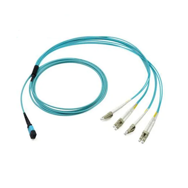8/12/24 core MPO/MTP Fanout волоконно-оптические кабели OM3 10 г MPO Patchcord ленточный кабель