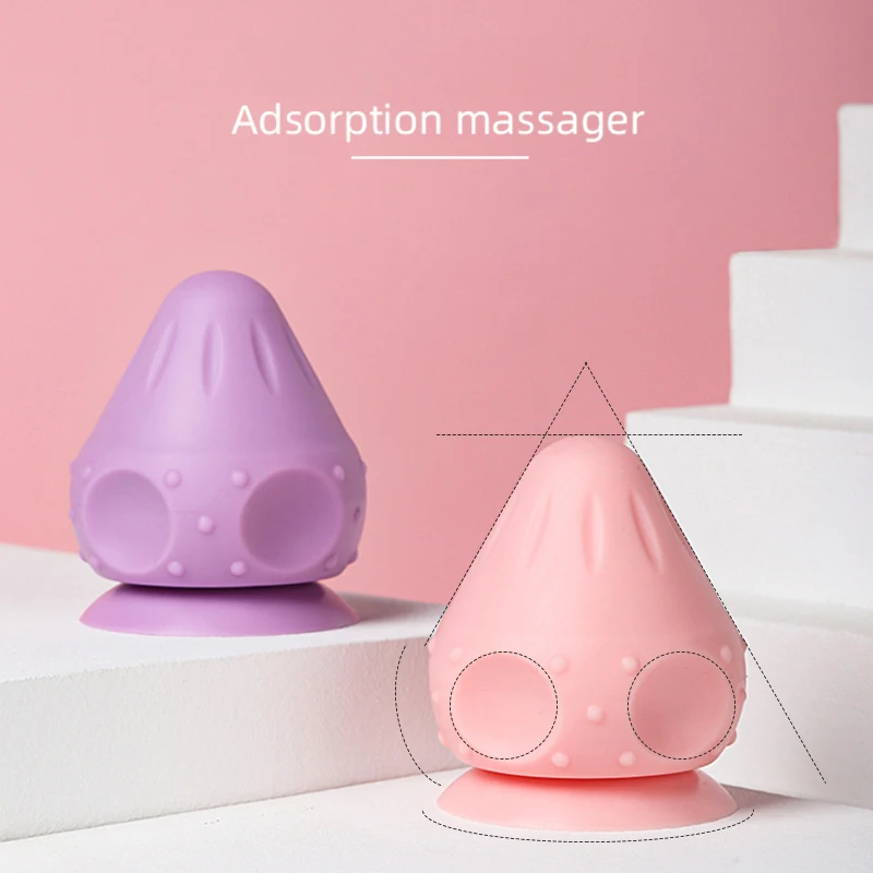 Silicone Massage Cone Solid Adsorption Ball Muscle Release Thoracic Spine Back Foot Massage Ball Back Acupressure Massage