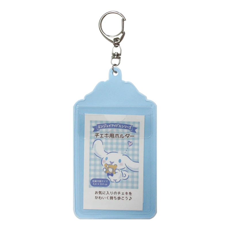 Custom Kawaii Anime Eco Friendly Plastic Pvc One Piece 3 Inch Bts Idol Kpop Photocard Card  Holder Keychain