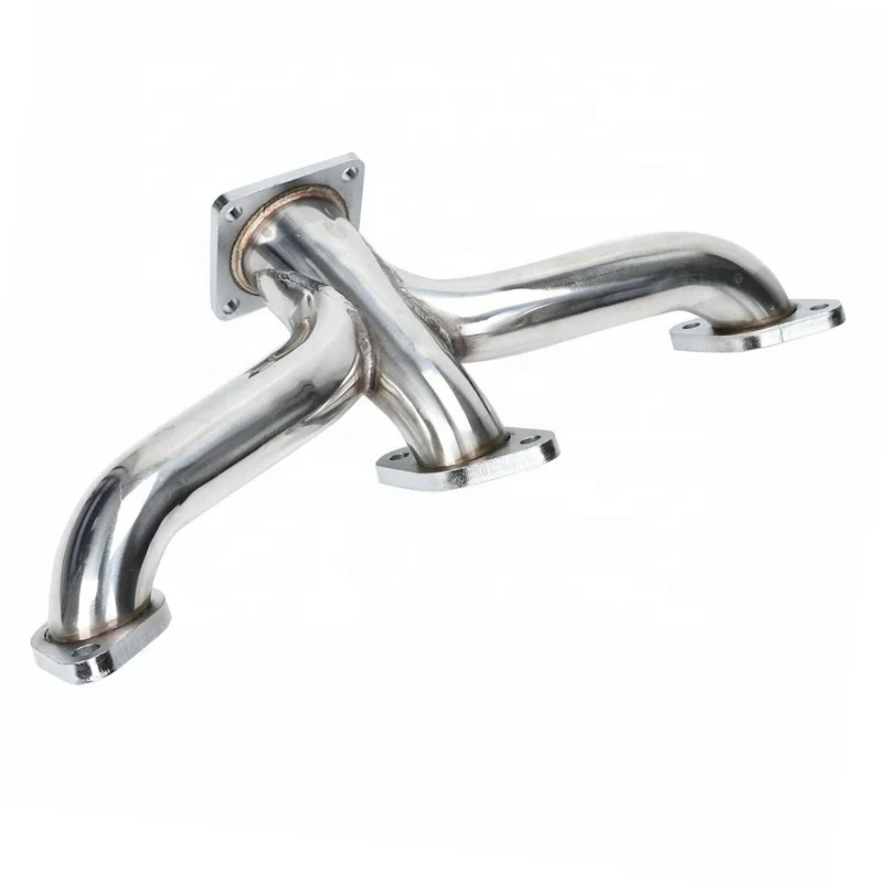 1932 - 1953 Ford Car Truck Flathead Shorty Center Dump Stainless Exhaust Headers