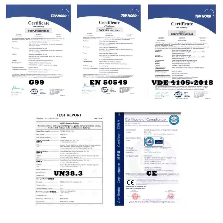 150kW 200kW 200kWh 300kWh 500kWh 1MWh Solar Battery Bank for Factory, Stadium with EN50549, CE, G99, VDE