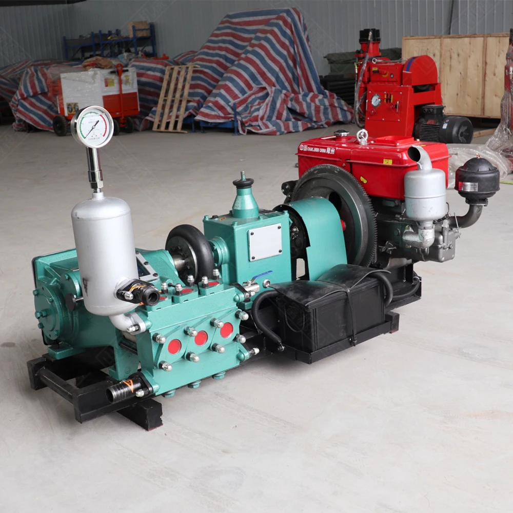 Factory BW450 Mud Pump With Cylinders For 300m 250mm 200mm Diameter Water Well Drilling Mud Pump