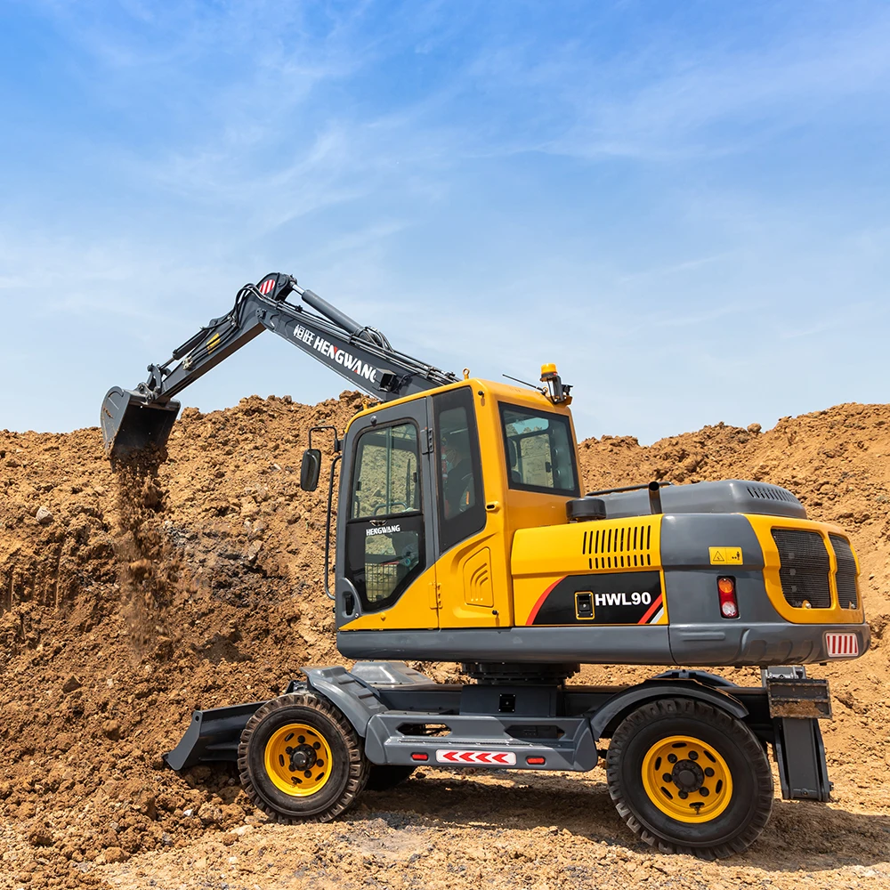 Brand new 9 ton wheeled excavator mini excavator medium excavator for sale