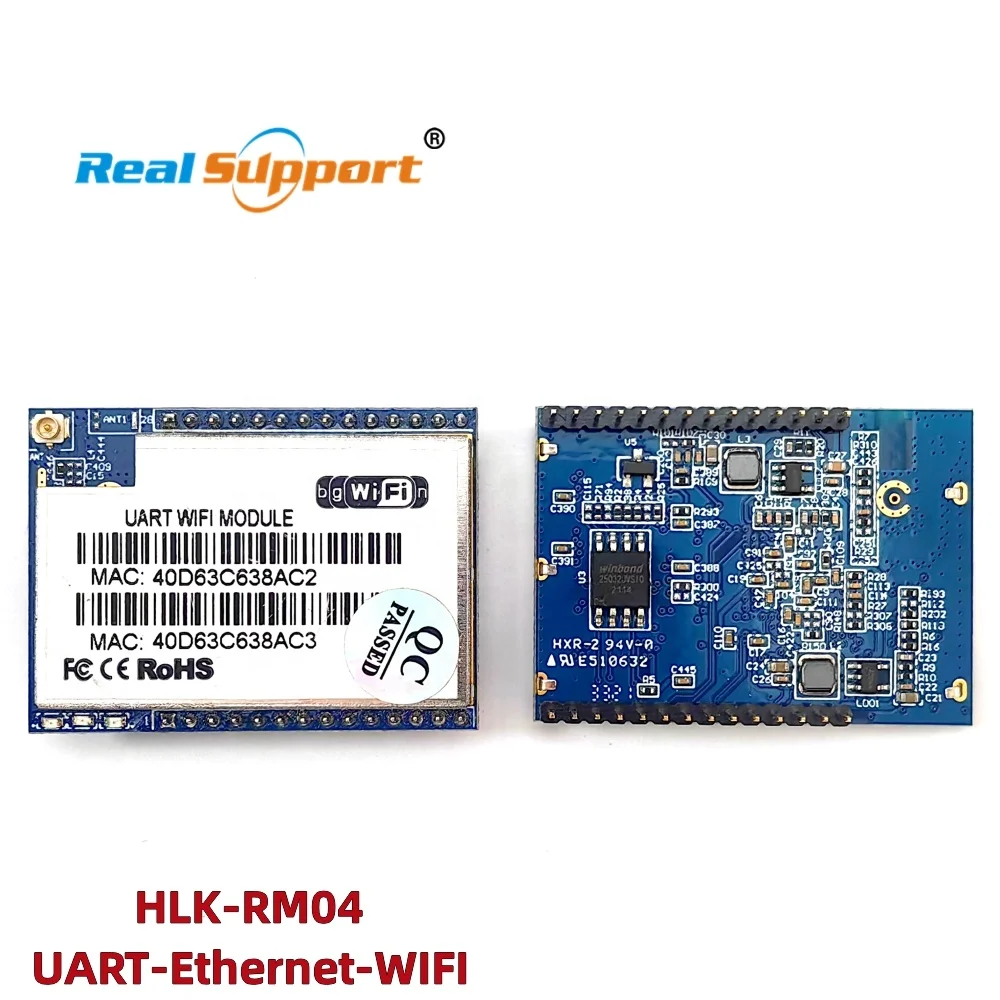 Original HLK-RM04 Marking UART WiFi module RT5350 Dual serial ethernet industrial home automation remote control module