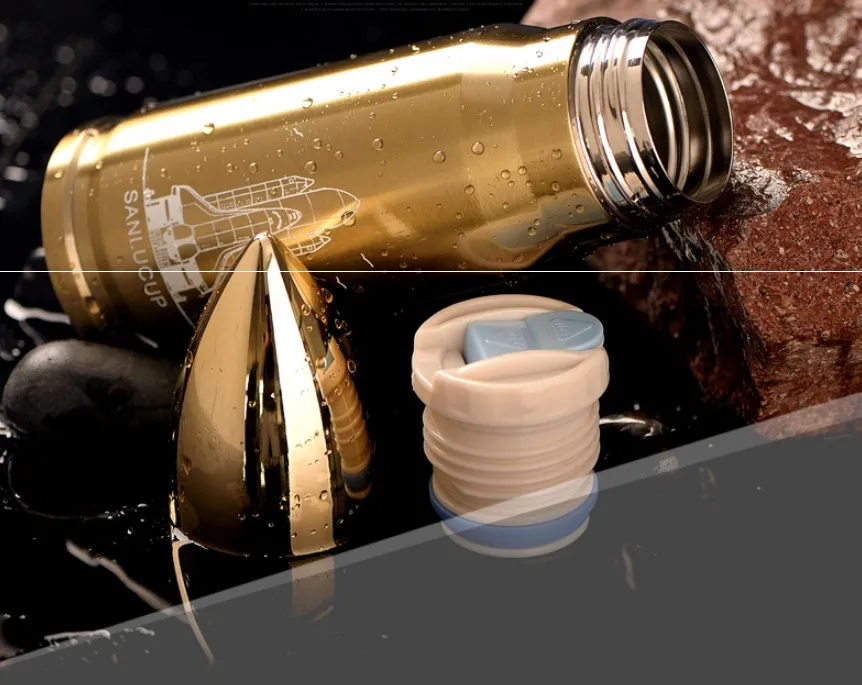 Wholesale double wall stainless steel insulated vacuum flask travel tumbler cups in bulk bullet tumbler with lid