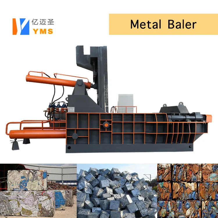Customized Baling presse for metal waste Automatic machine Scrap compactor