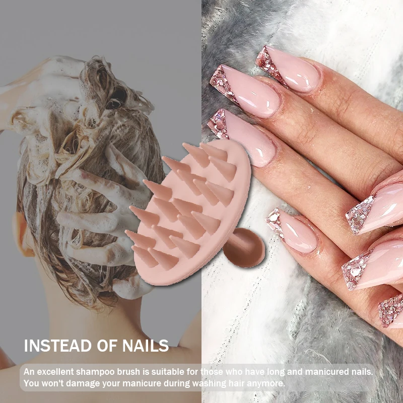 Black Shampoo Scalp Massage Antistatic Round Brush Round Detangling Hair Brush for Hair Shower