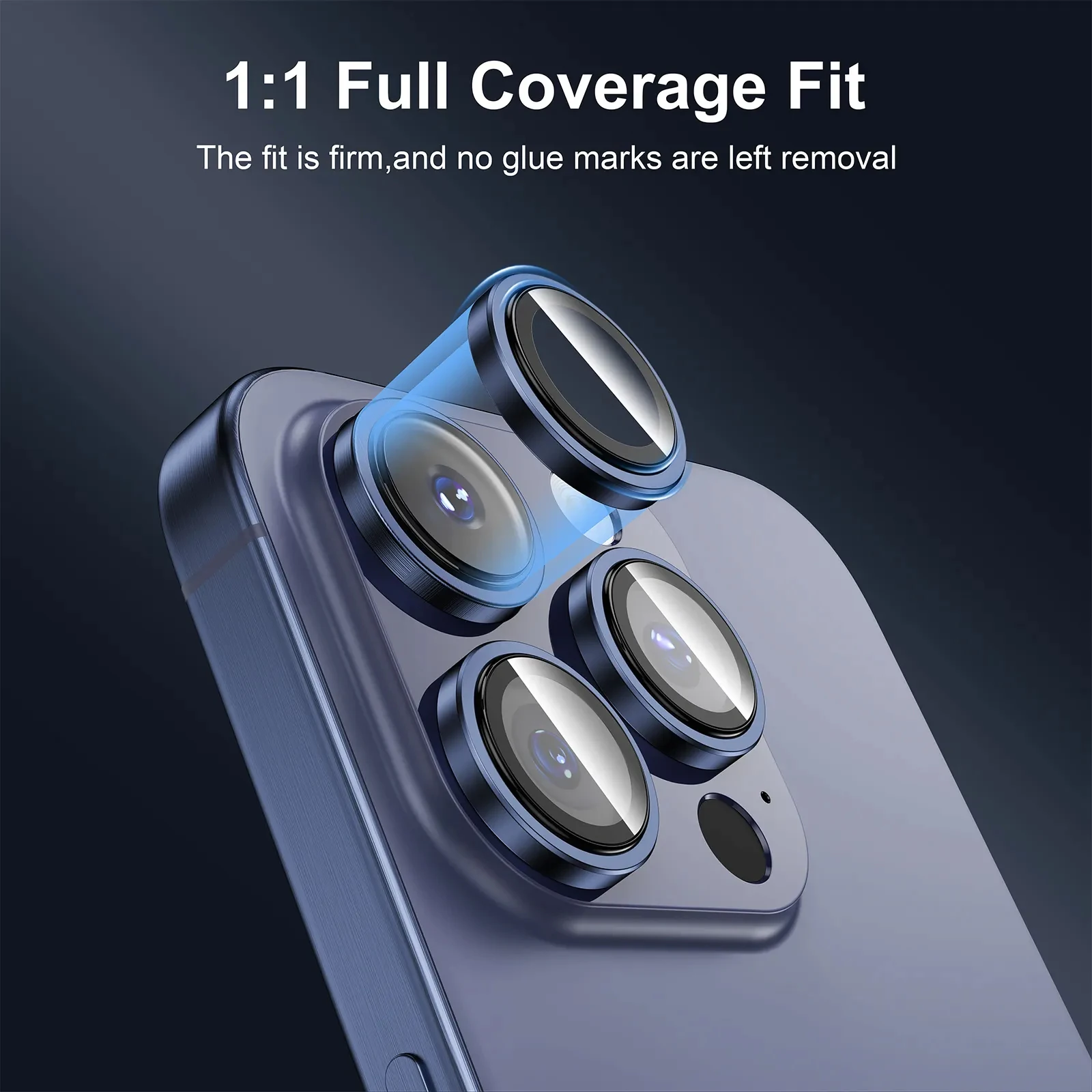 For iPhone 13 14 15 Camera Lens Protector Tempered Glass Camera Lens Protective Cover for iPhone 14 15 Pro Max