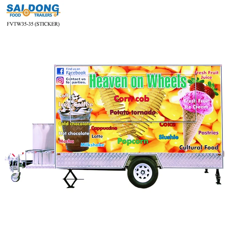Street Fast food trailer Mobile Food Cart From China Manufacturer
