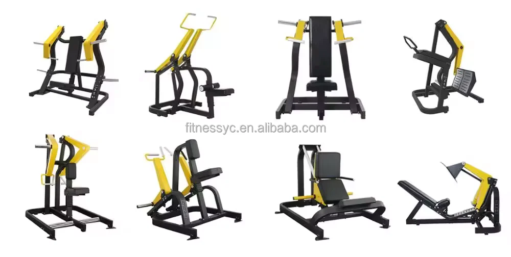 Commercial Gym Exercise Strength Training Bodybuilding Fitness Equipment  Plate Loaded Standing Leg Curl Machine YC-813