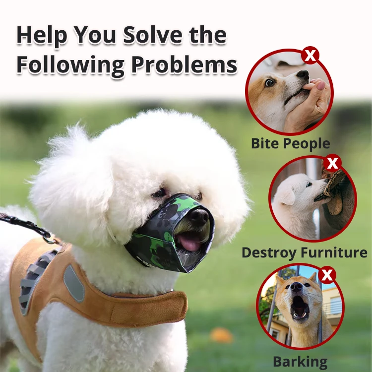 Famicheer Custom Puppy Cloth Muzzle to Stop Eating Everything Dog Mouth Muzzle for Sale
