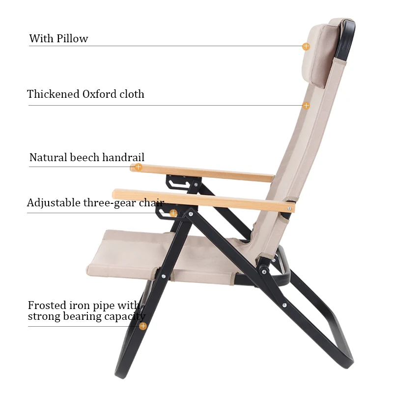 Китайский завод, оптовая продажа, Oem, уличный портативный легкий складной стул для газона, пляжа, кемпинга