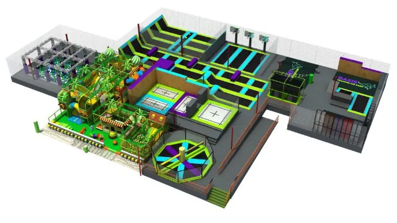 bungy trampoline fitness indoor trampoline