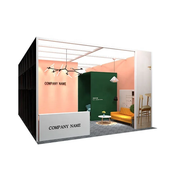 (11) Simple Style for Pavilion Upright Vertical Extrusion Aluminum Custom Design Modular Shell Scheme Booths