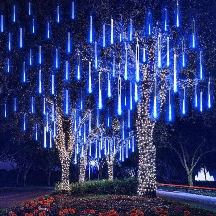 LED Meteor Shower Lights Outdoor 8 Tubes Meteor Christmas Lights garland Falling Rain Lights for Party
