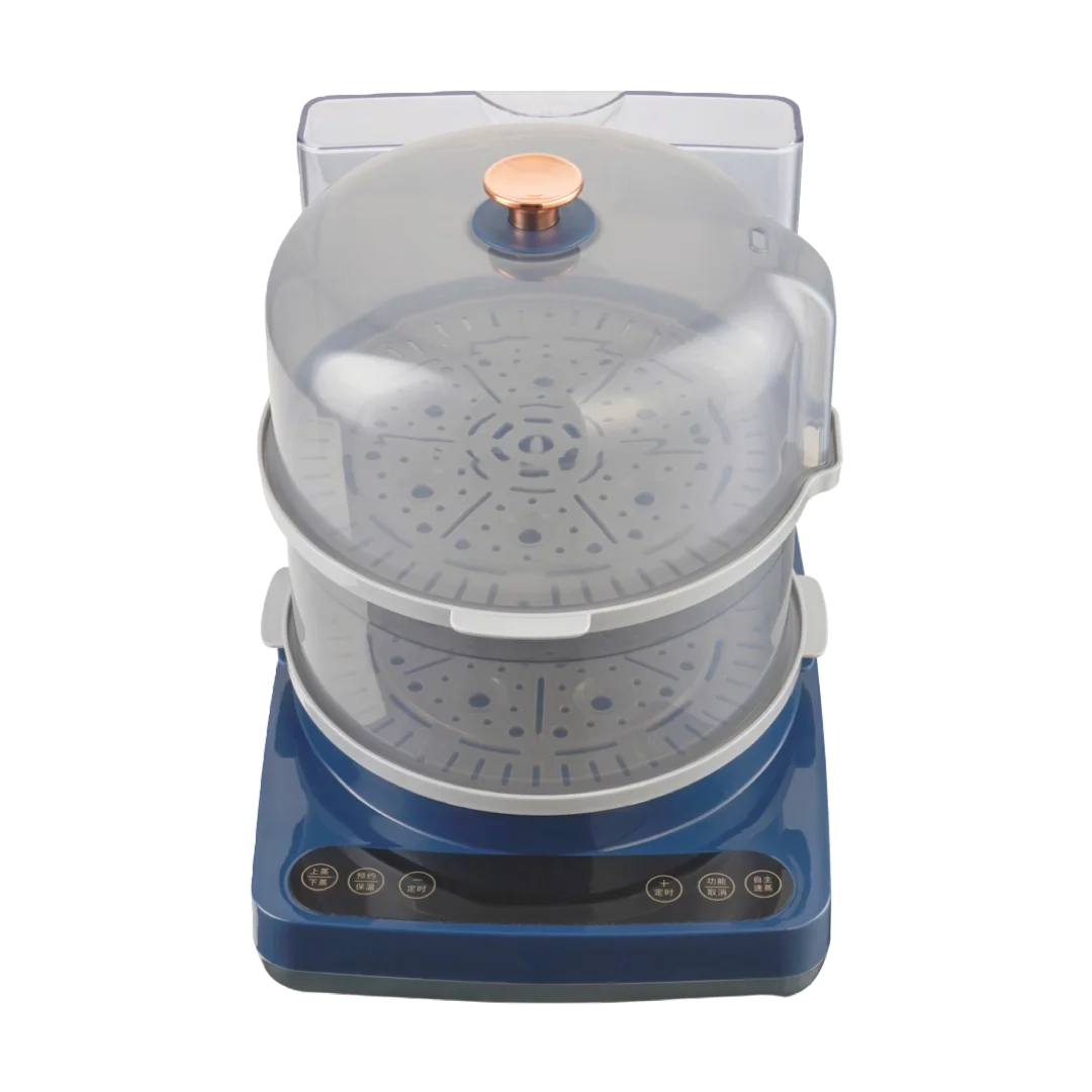 Manufactory Household Rapid Steam Heat Preservation Digital Visible Round Pp Electric Food Steamer