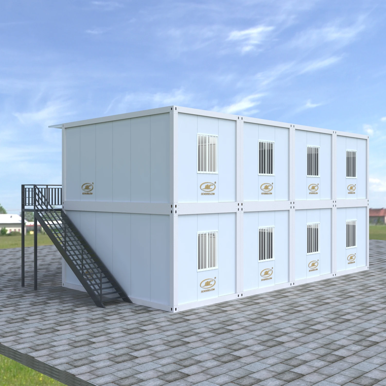 40 sqm 6*3 complete set prefab villa low cost eps aluminium Detachable container house with bathroom and kitchen