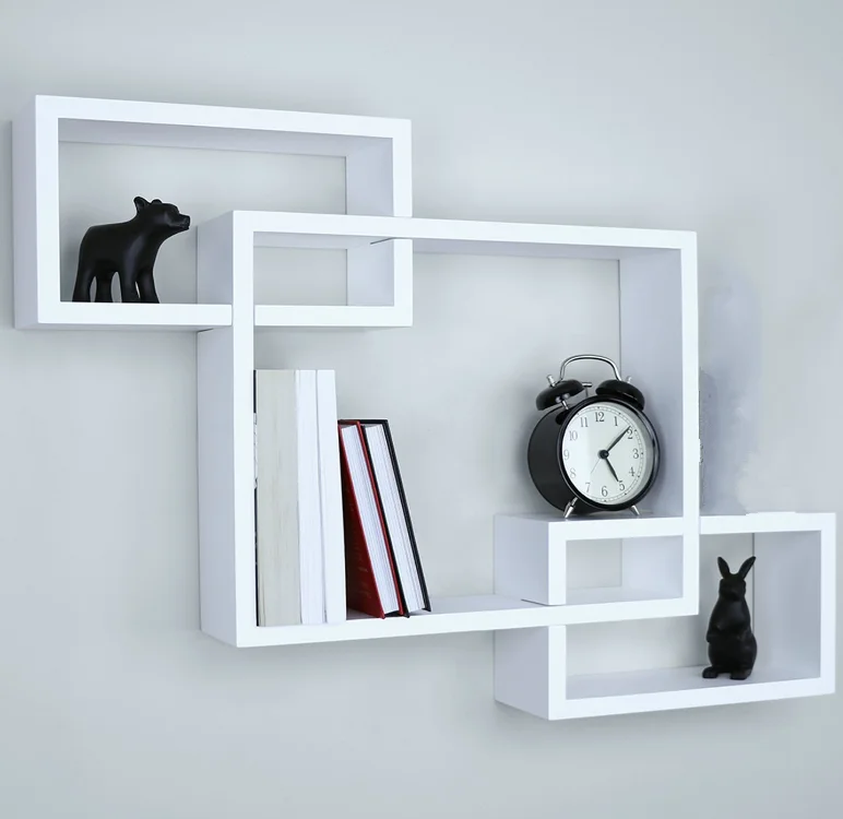 
Floating wall mounted shelves bathroom corner wall shelf for living room 