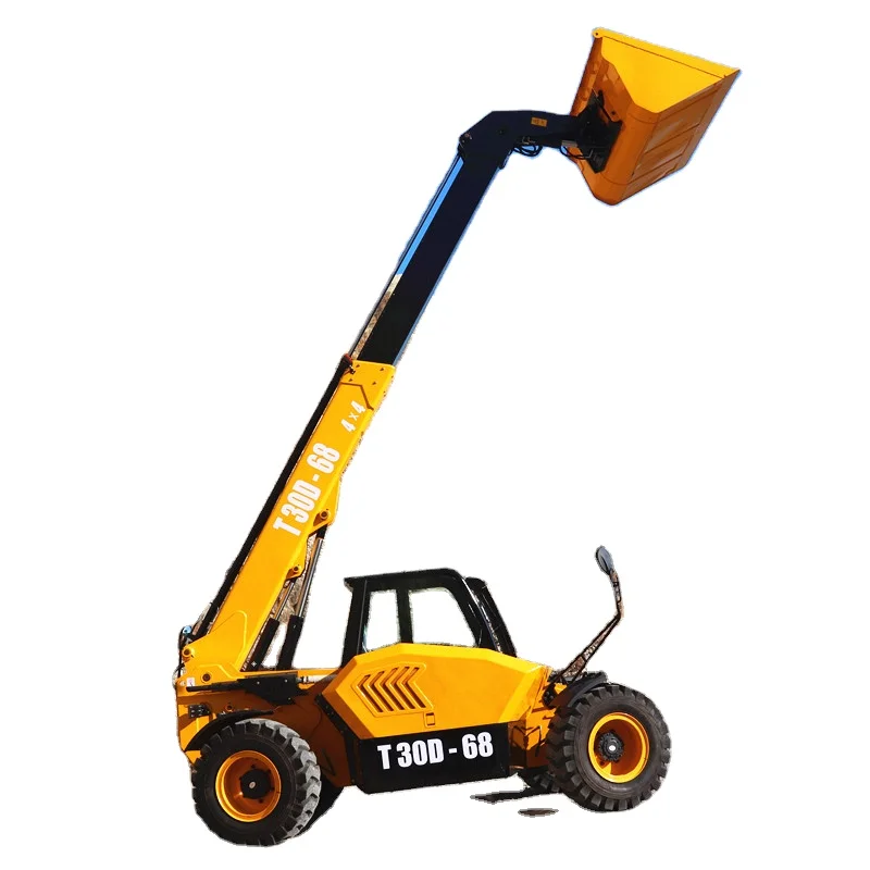 Хэнк маленький 4 wd телескопический погрузчик с погрузчиком