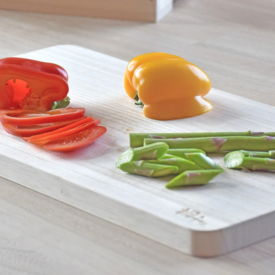 Modern Rectangle Paulownia Multifunction Nordic Chopping Board Wooden