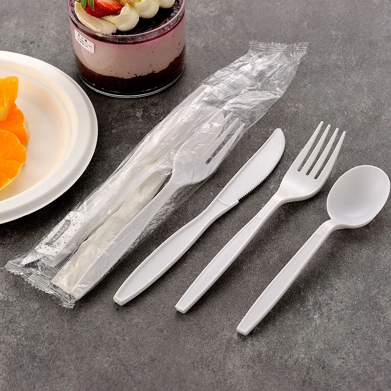 Индивидуальная одноразовая пищевая посуда Набор салфеток для еды набор пластиковых столовых приборов ресторана