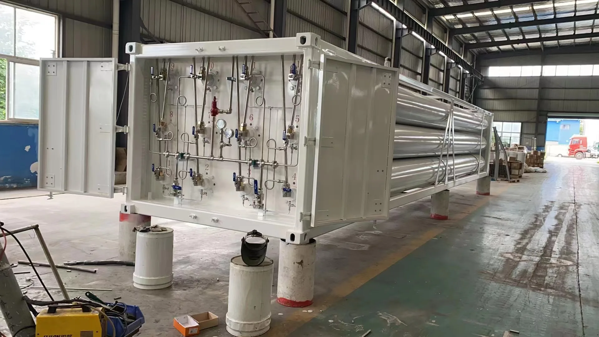 GSX06-4184-CNG-20 Factory Price High Pressure 25.1m3 CNG Long Tube Container 42Ft Bundle Tube Skid Container