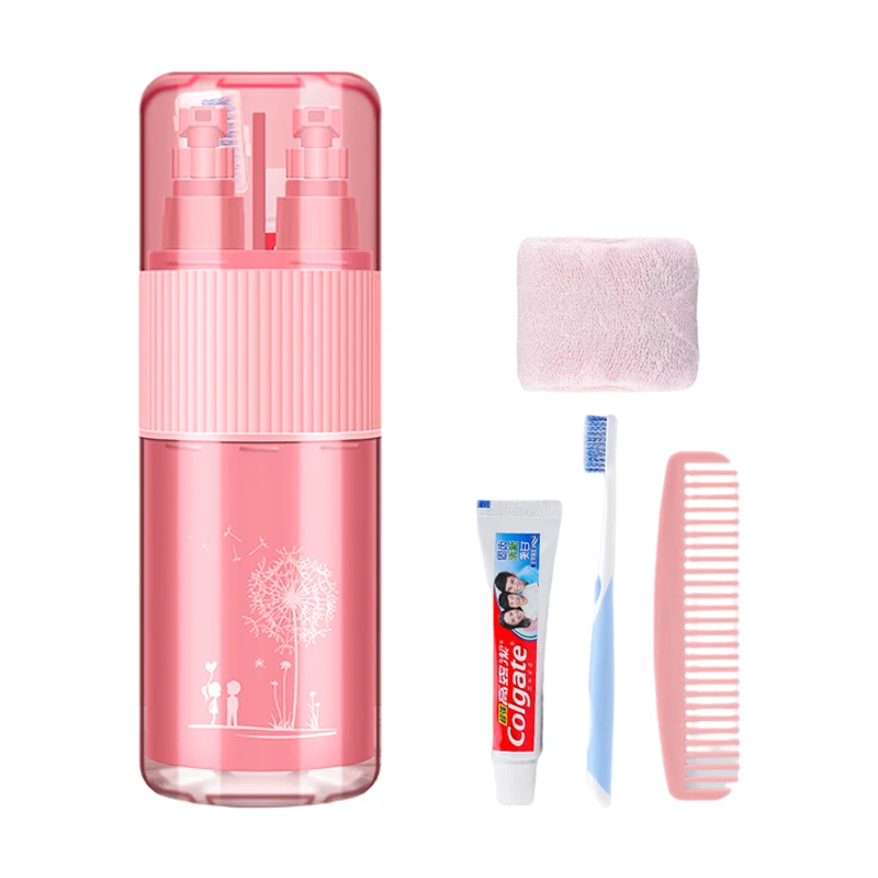 Luxury Bathroom Products Travel 8 In 1 Cup Portable Toothbrush And Toothpaste Kit Storage Case Kids Toothbrush Holder