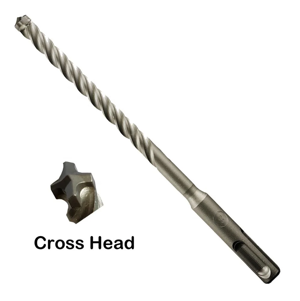 Solid carbide tip CROSS/STRIGHT head SDS plus shank drill bits