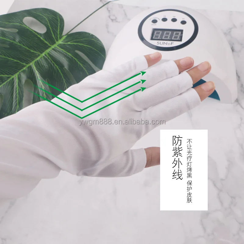 Nail tools uv machine light anti-black dew finger light therapy gloves