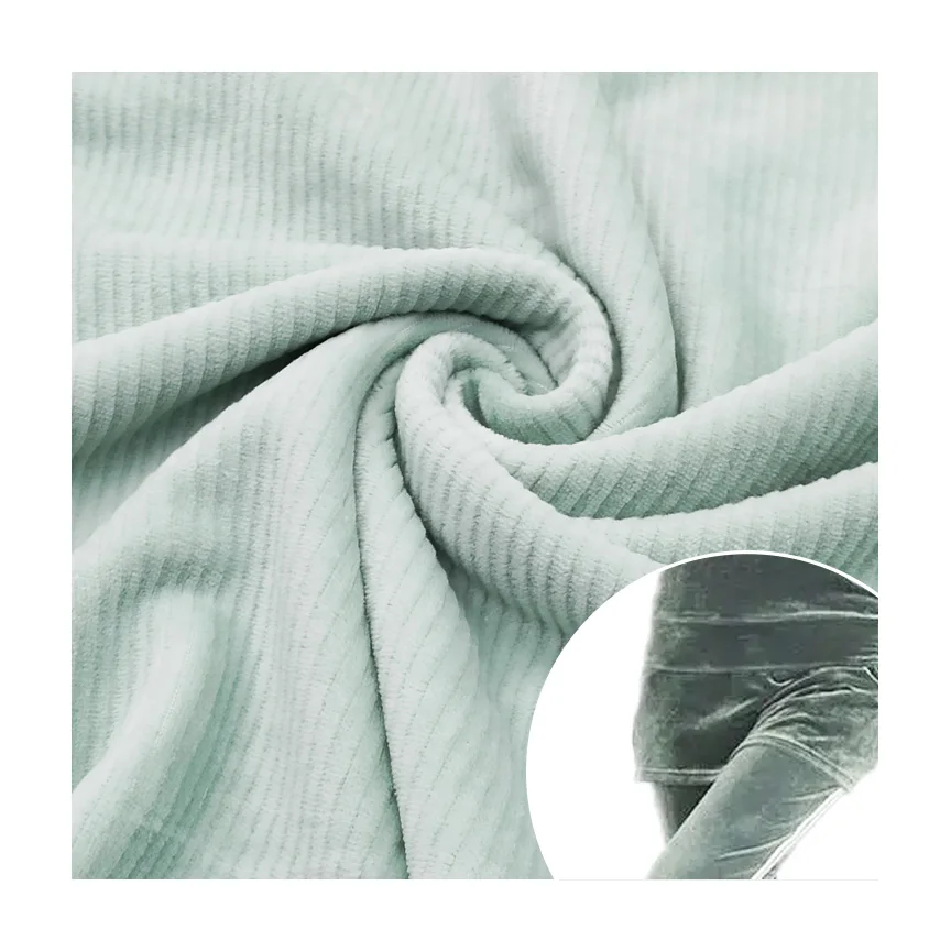 Cotton and Polyester Velour Fabric