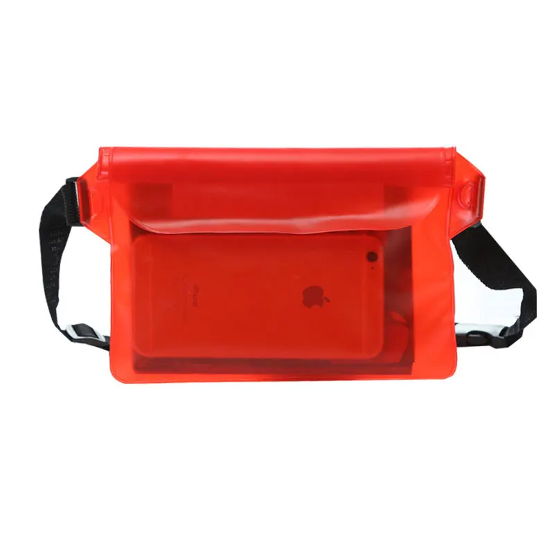 Customized Logo Waterproof Outdoor Sports Swimming PVC Mobile Phone Waterproof Bag Touch Screen Phone Bag