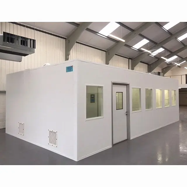 Laboratory Modular Hard Wall ISO 7 Cleanroom Assembly Portable Clean Room Booth