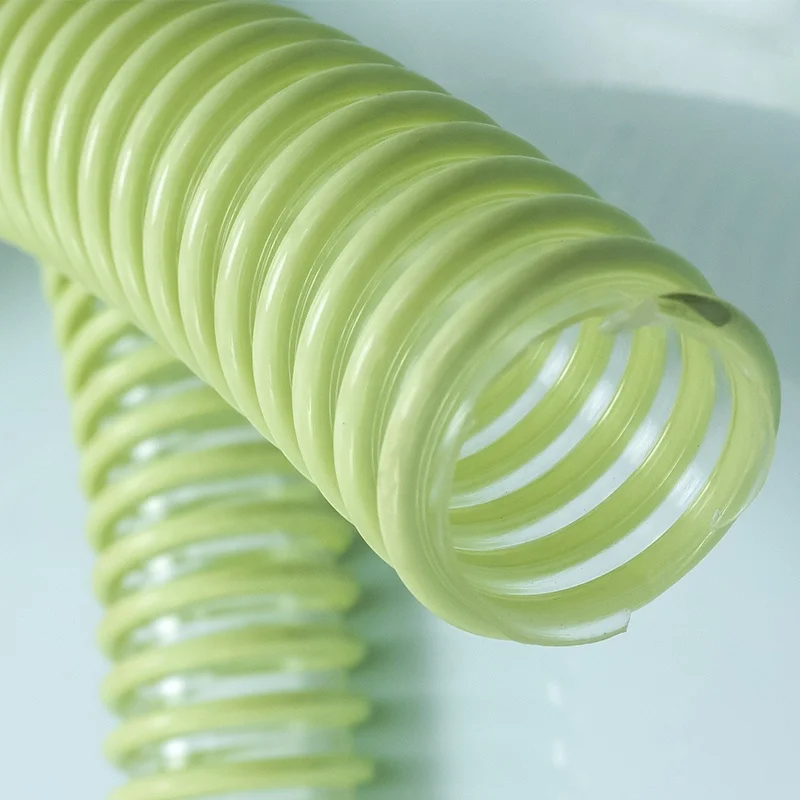 PU PVC Reinforced Flexible Spiral Plastic Tube Suction Corrugated Discharge Hose