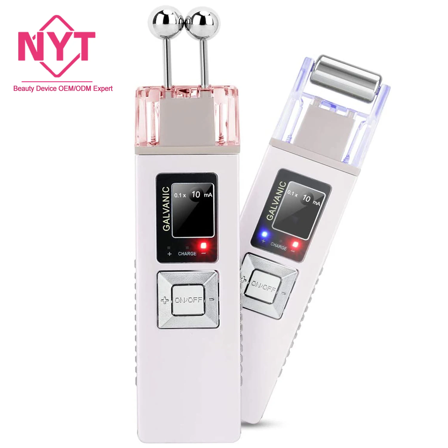 Portable Bio Iontophoresis Microcurrent Beauty Roller Skin Clean Firming Anti Aging Wrinkle Face Lifting Galvanic Facial Machine
