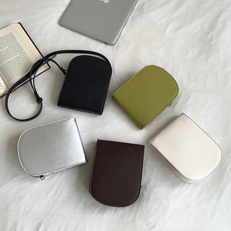 South Korea new saddle bag small advanced sense cross slung bag simple ins design mobile phone bag female