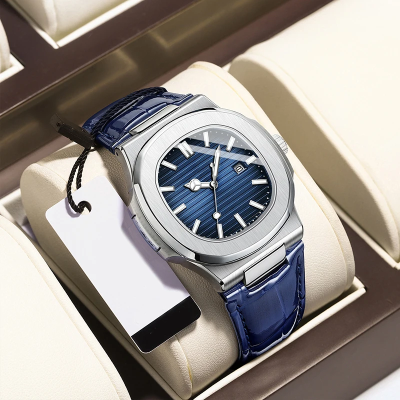 Hot Sale Luxury Watch for Men Business Waterproof Male Luminous Date Stainless Steel Quartz Watches Montres Pour Hommes