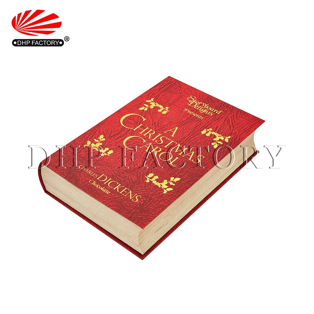 Personalized Color Printing Rigid Paper Cardboard Storage Magnetic Closure Gift Black Book Shape Packaging Box