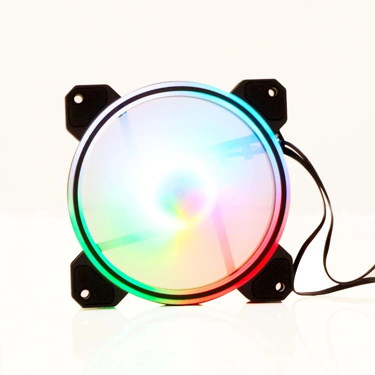 Factory Custom RGB FAN 120mm RF Remote Control PC Computer Cooling Fan RGB LED Case Quiet PC Fan
