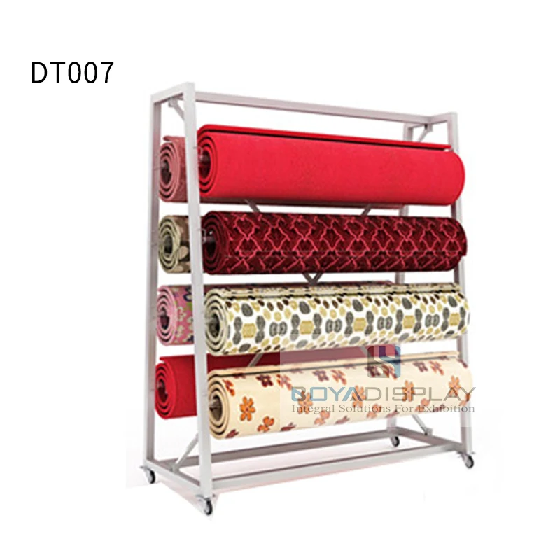 Manufacture Cheap price Rubber Blanket Multi-specification Carpet Fabric Rug DIsplay Rack
