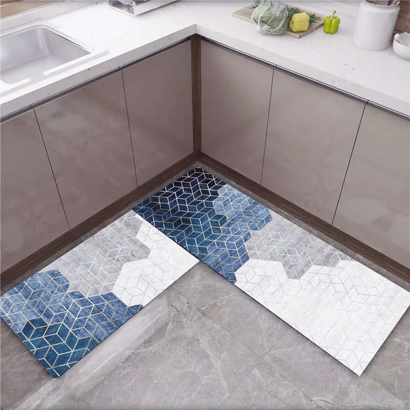 Kitchen Mat Kitchen Carpet Factory Direct Sales Amazon Custom Printed Design Soft Pvc Waterproof Anti-fatigue Floor Mat