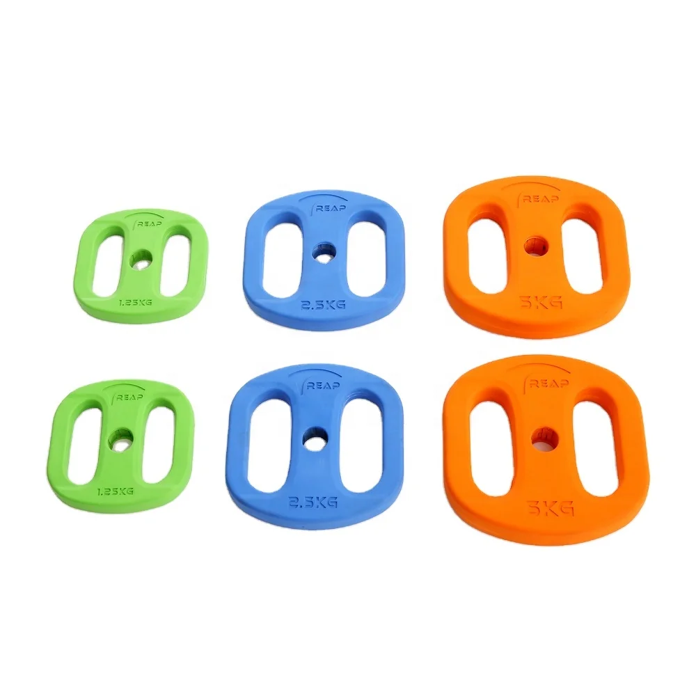 1.25kg-10Kg 2.5 Lb-20lb Color Bumper Hexagon Cement Rubber Weight Plate for Pump Set