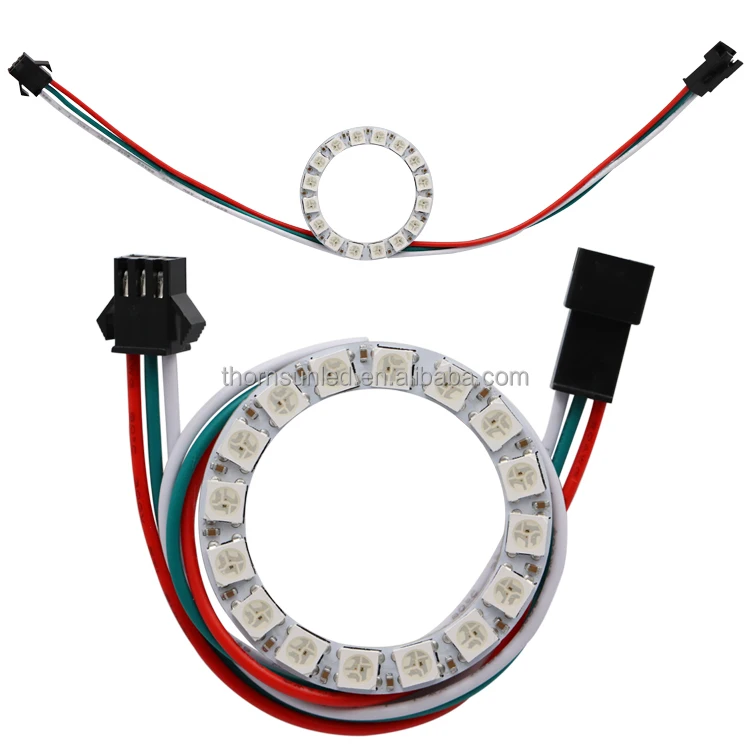 
drop ship 5v sk6812 led ring 16led ws2812b led ring rgb ws2812 led halo ring led 