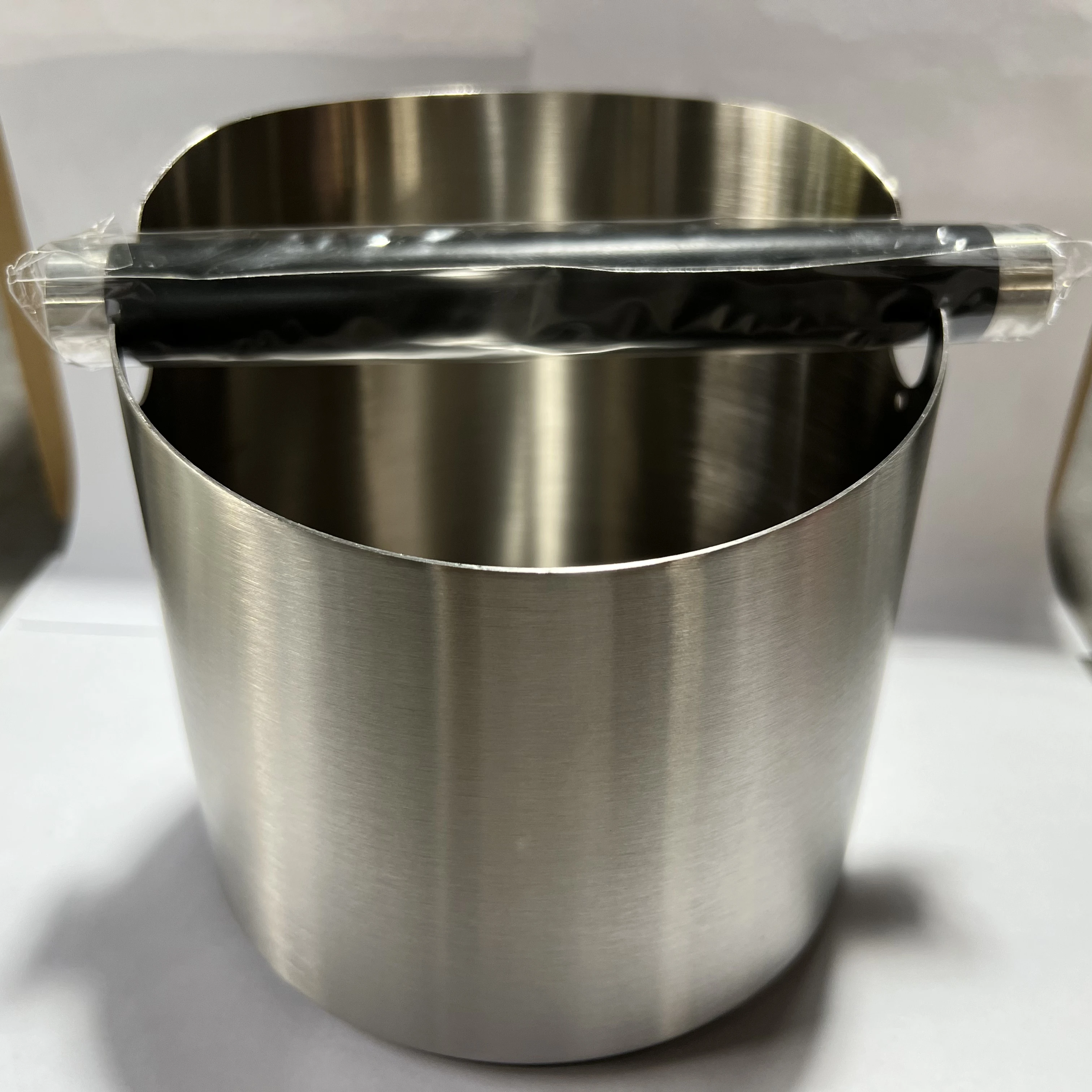 Top Quality and Good Price Coffee Grounds Knock Box Steel Unique Cafe Tamping Coffee Knock Box