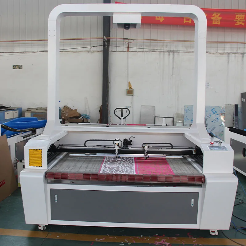 CCD camera Canvas Neylon Straight Knife Flatbed Roller Shade fabric cutting machine