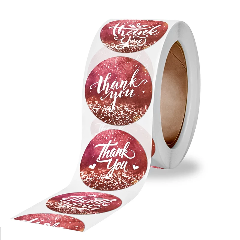 1Inch Colors Different Design Decorative Sealing Thank You Stickers Labels for Christmas Gifts, Wedding, Party