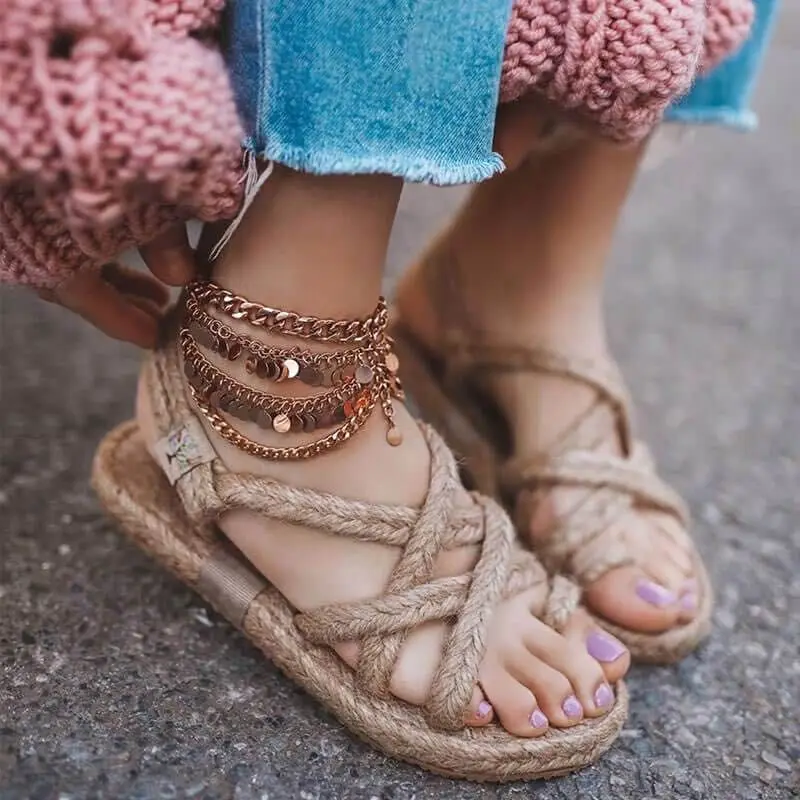  2021 Summer Spring Fashion Beach Sandals Fancy Ladies Dress Shoes