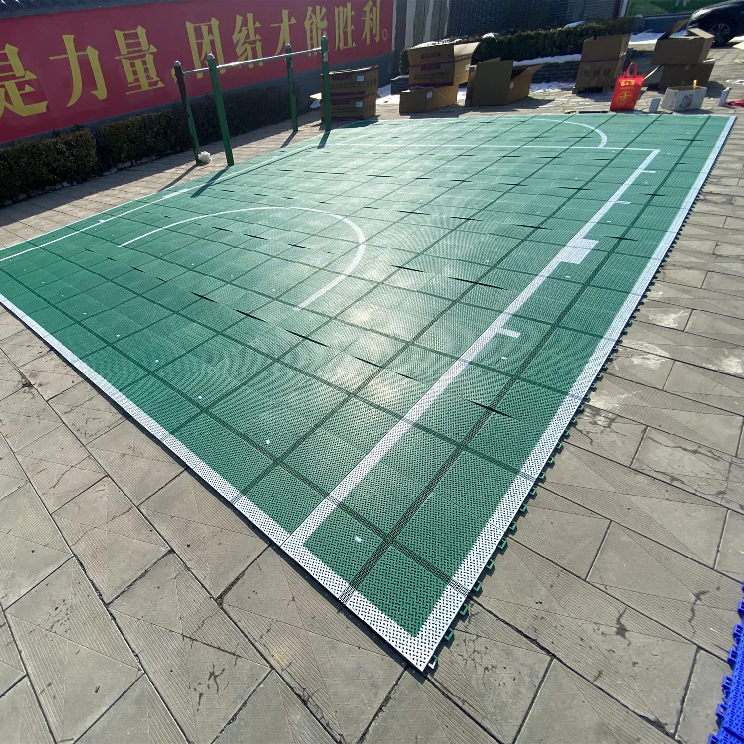 exterior floor pp Line marking complete backyard shuffleboard mat indoor outdoor shuffleboard court flooring