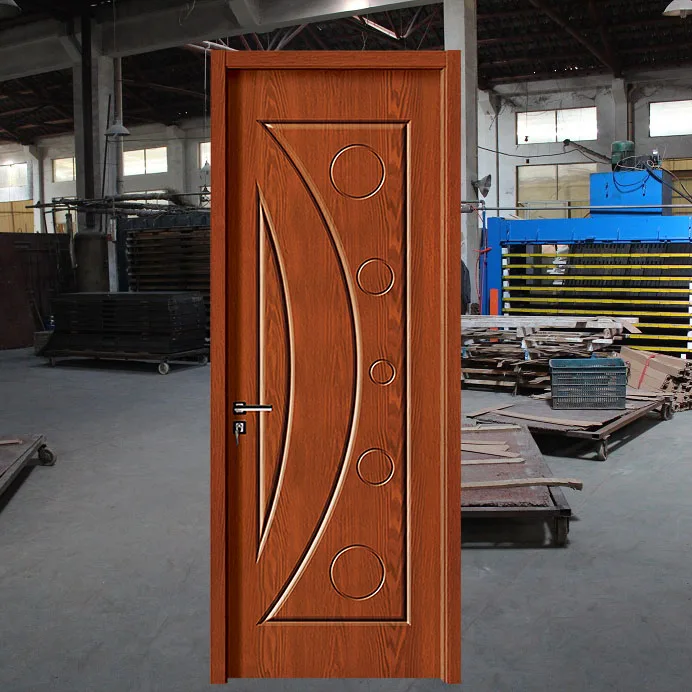 TECHTOP 2025 New Design Driveway Swing Gate Front Doors for Houses Modern Wooden Single Door Slab With Frame Use Home