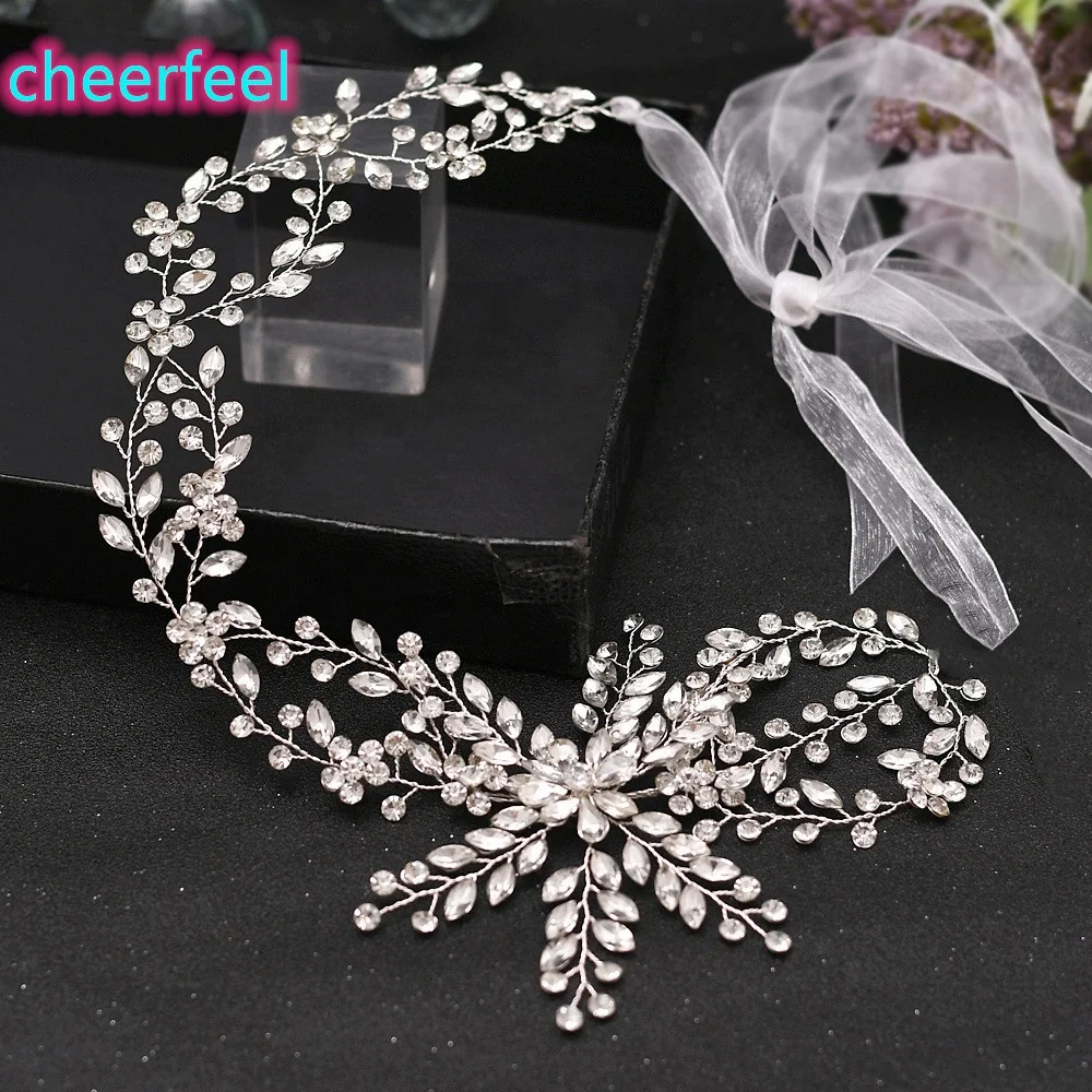 Handmade decorative rhinestone and bridal headband crystal for bridal
