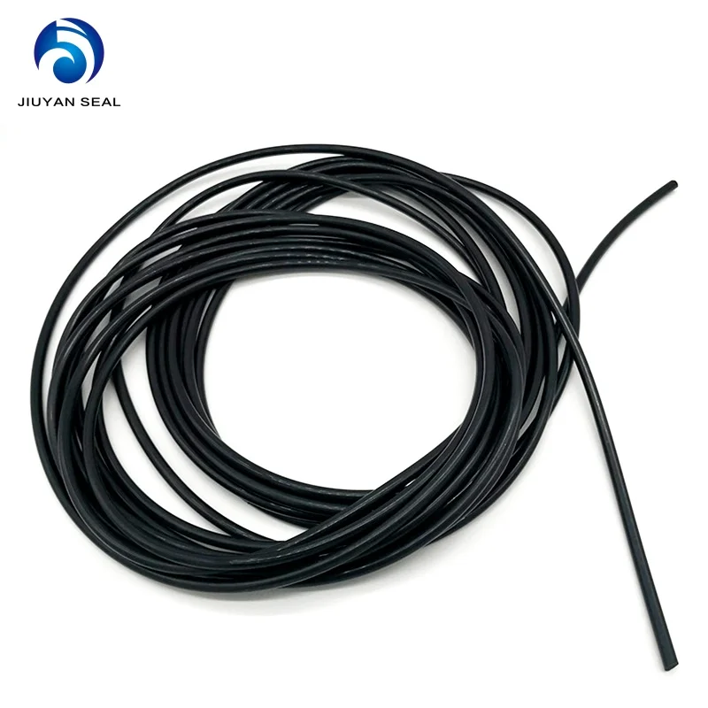 1mm/2mm/2.5mm/3mmm/4mm/5mm Round Elastic Good Quality EPDM NBR Silicone FKM Rubber Cord 4mm